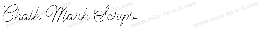 Chalk Mark Script字体转换
